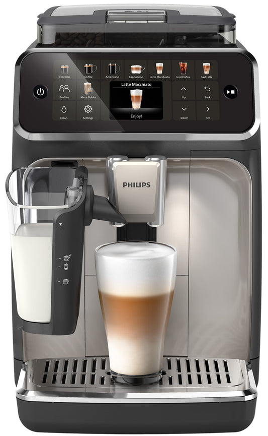 Philips 5500 LatteGo EP5546/70 Bean to Cup Coffee Machine – Black/Silver